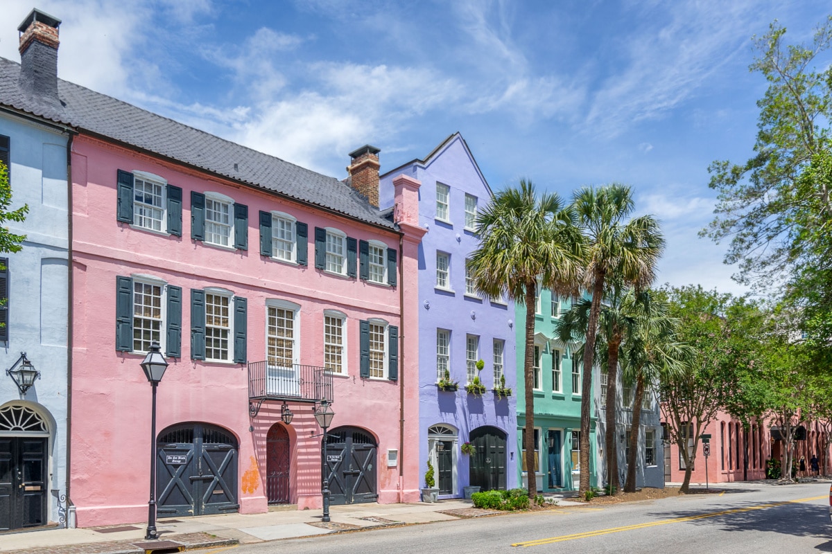 Rainbow Row Charleston South Carolina - house