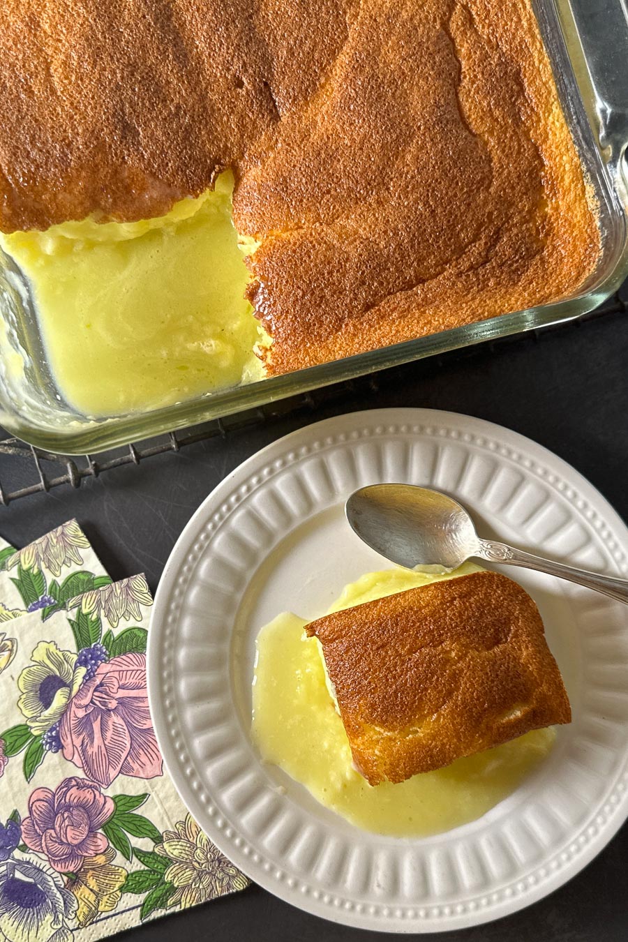 lemon pudding cake.
