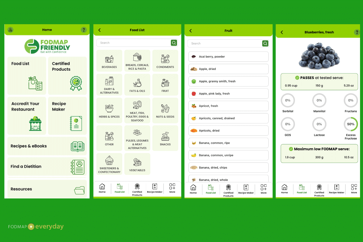 NEW FODMAP Friendly App.