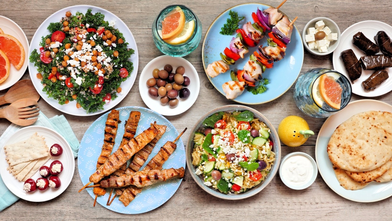 Greek food.