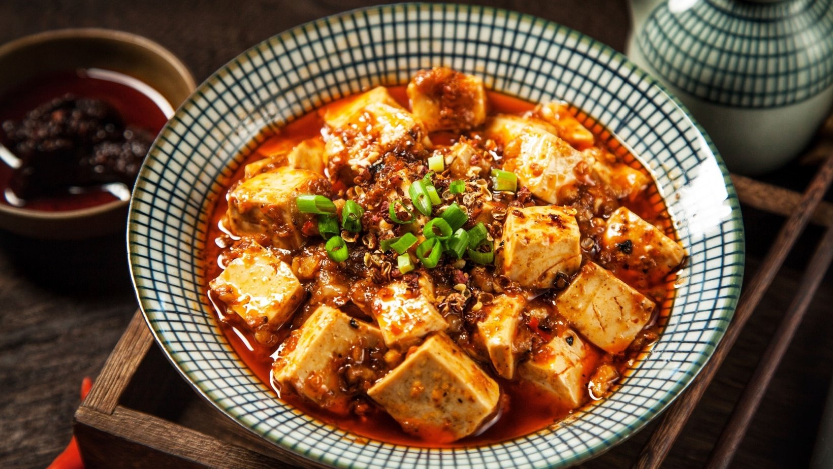 Mapo tofu. 