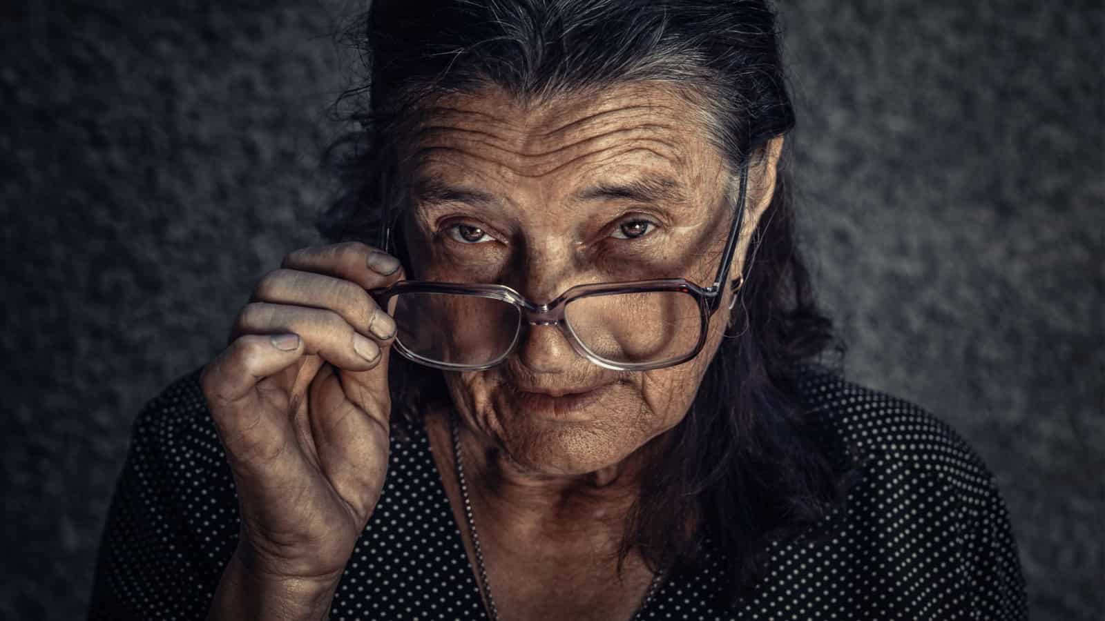 woman wondering - old woman