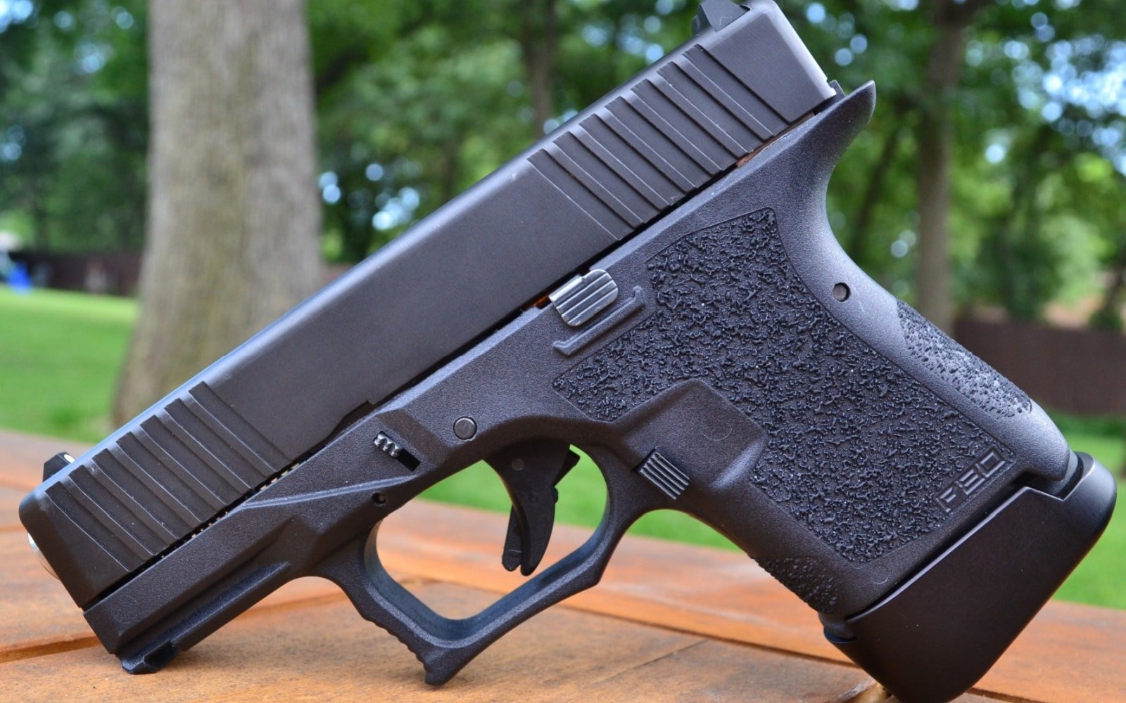 Burleson, Texas / USA - June 29 2020: Ghost gun in 9mm