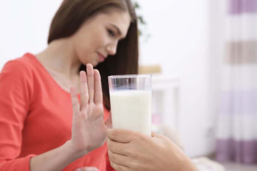 Milk intolerance.