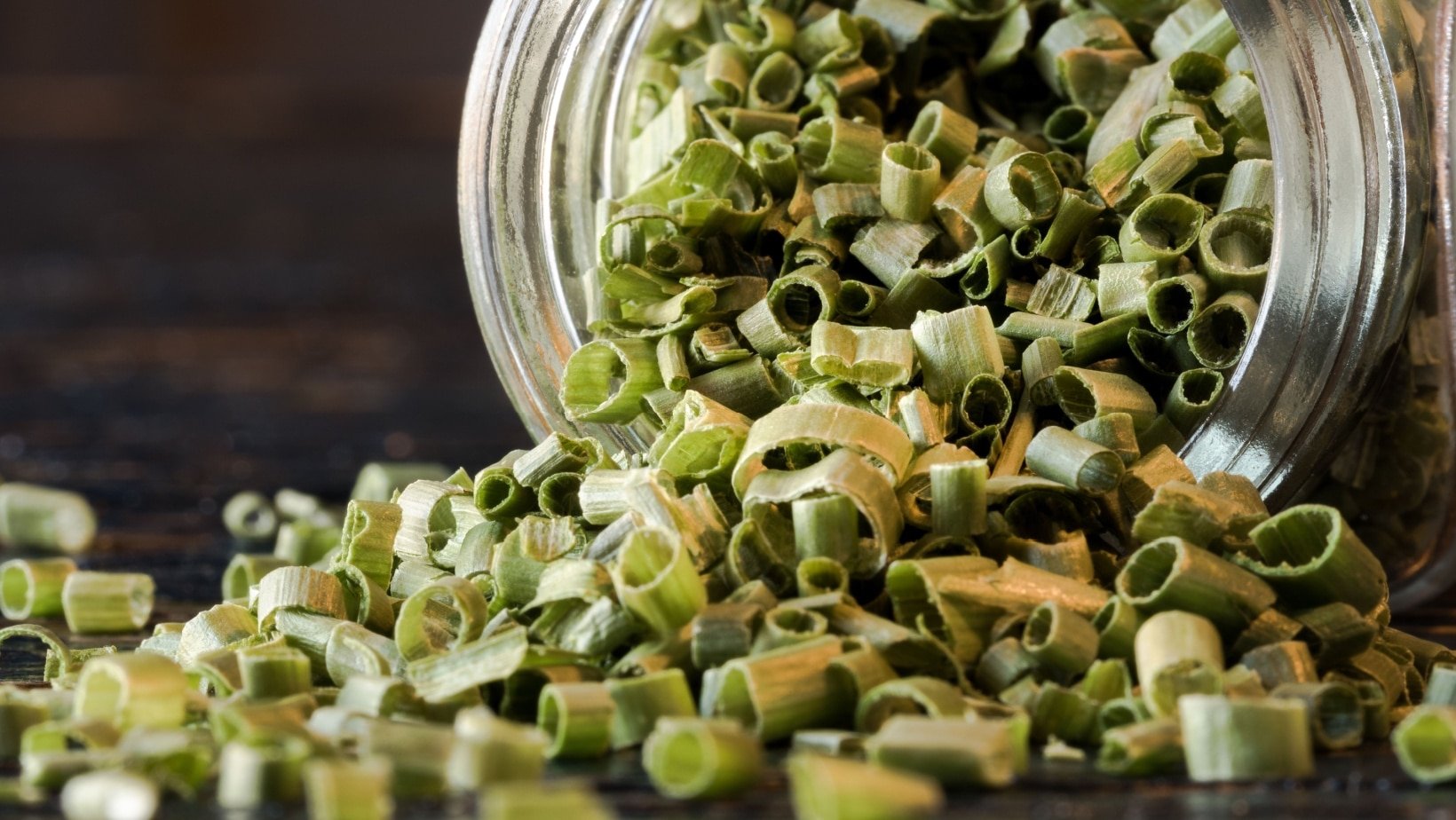 Freeze dried chives. 