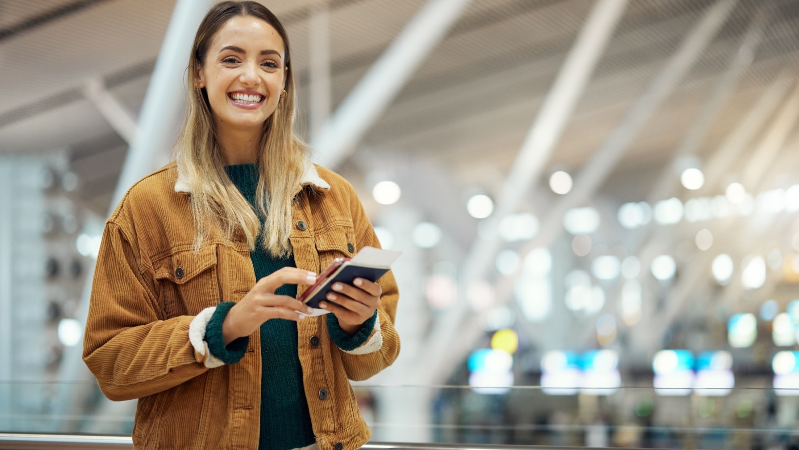 woman in airport.