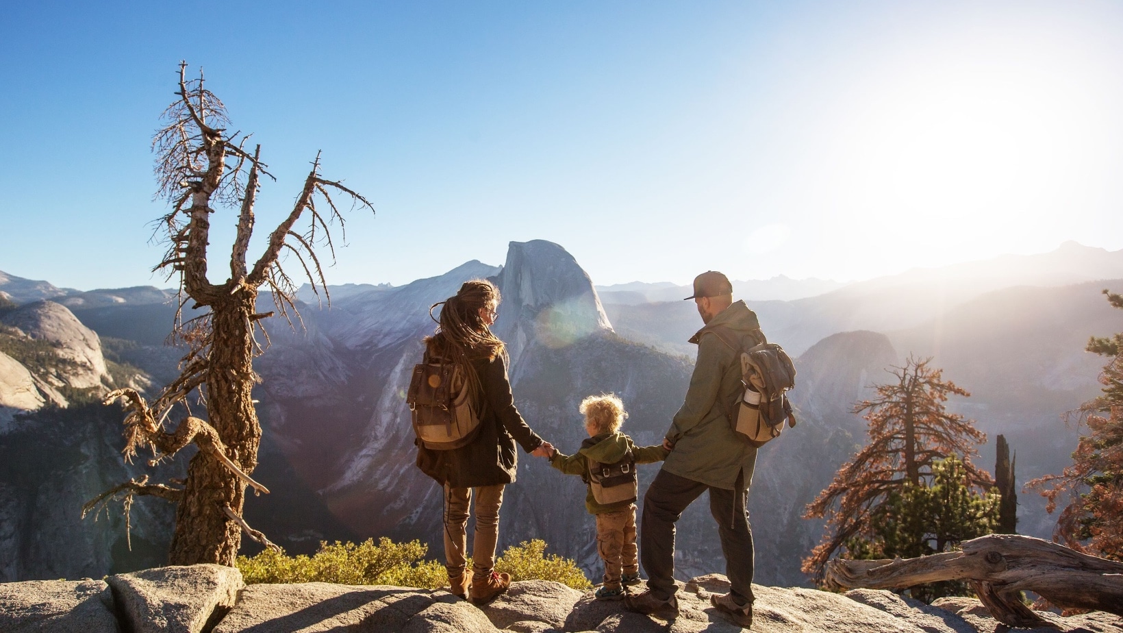 Family in Yosemite.
