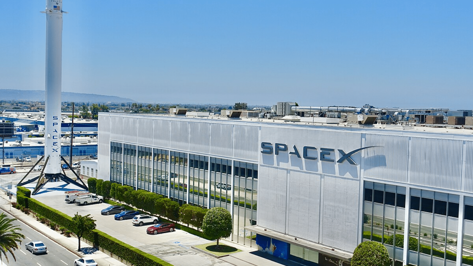 SpaceX headquarters at Hawthorne, California