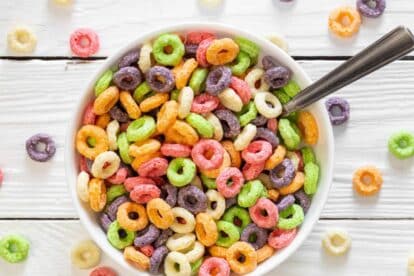 Sugary breakfast cereals