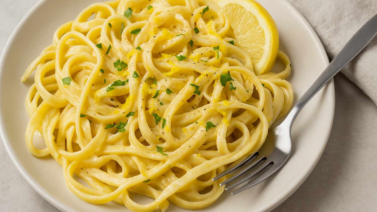 Creamy lemon pasta