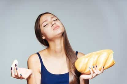 woman cannot eat bread.