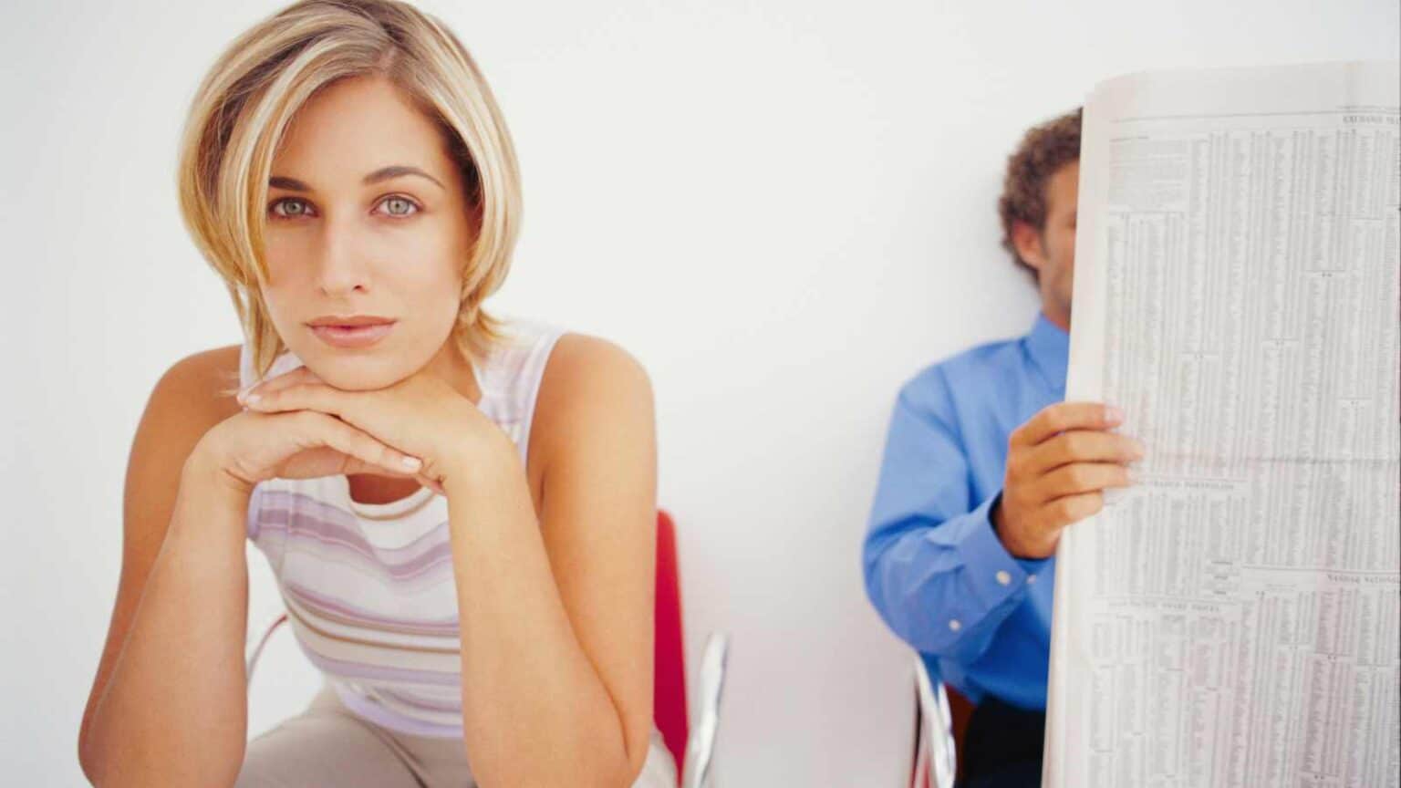 Woman confidently occupying space without apology