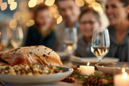 Holiday meals with family can be a highlight of the season. olegganko vioa 123rf.