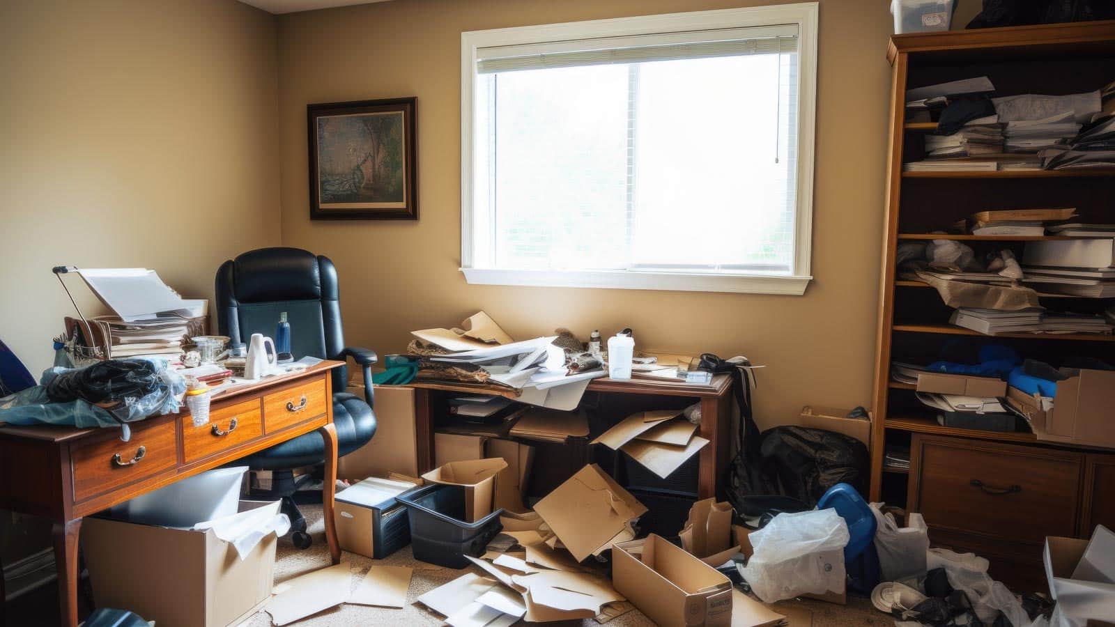 Is your home office messy? altitudevisual via 123rf