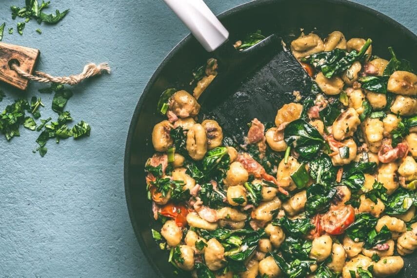 Gnocchi in pan. -vicushka via 123rf.