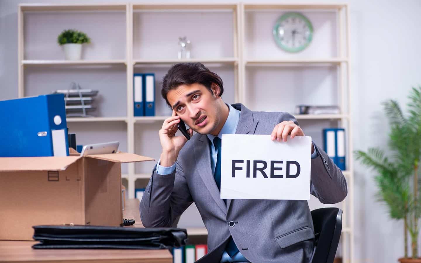 young man fired. elnur via 123rf