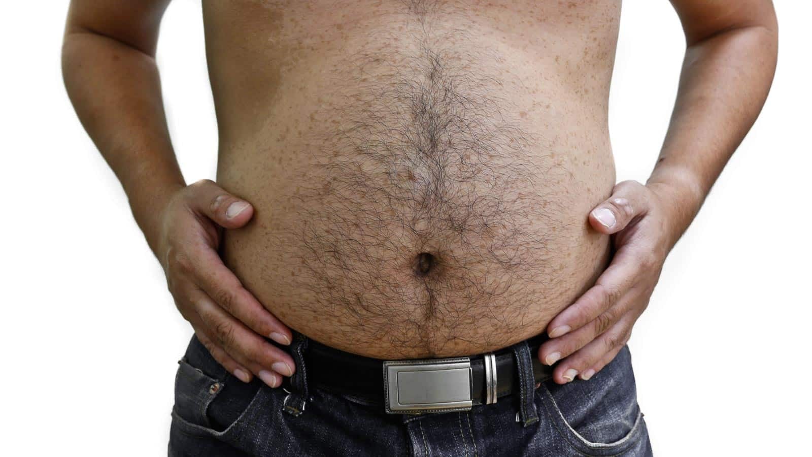 mans belly. romeo61 via 123rf.