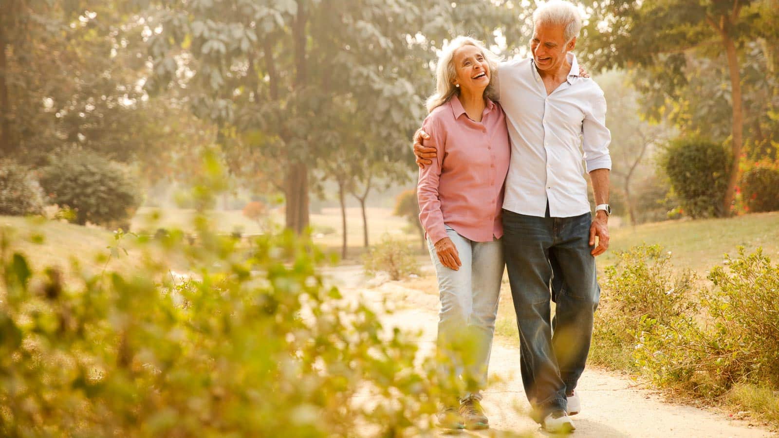 seniors walking. imagesnframes via 123rf