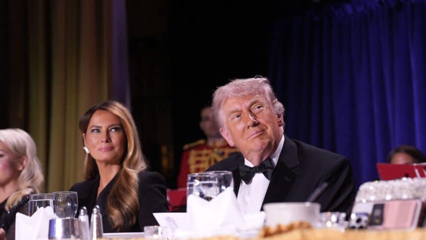 US President Donald Trump and First lady Melania Trump