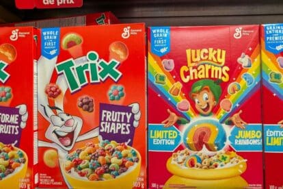 General Mills cereal boxes