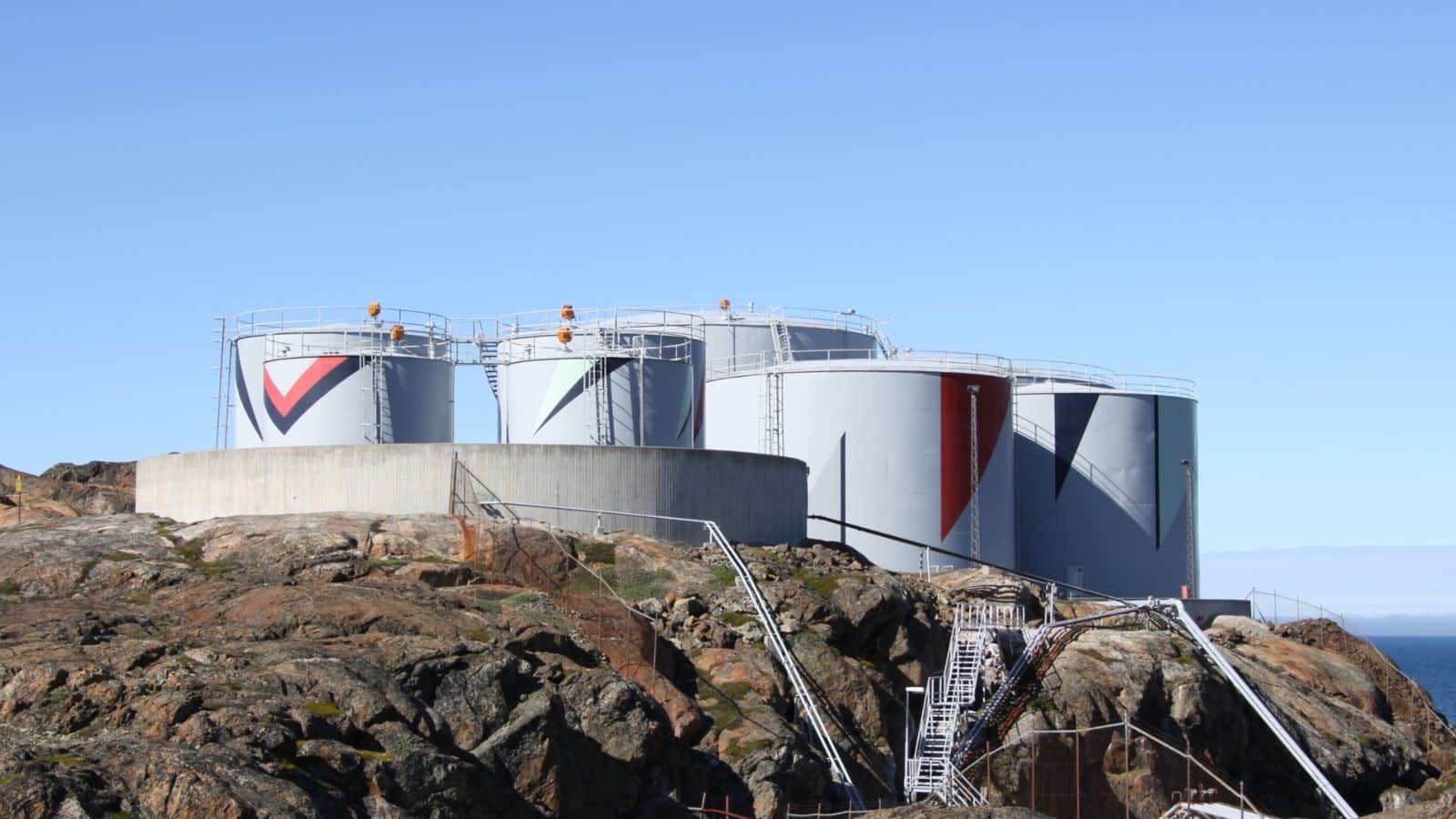 Oil storage in Sisimiut, Greenland