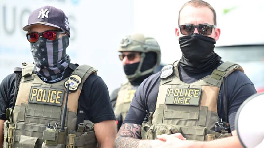 U.S. Federal Immigration and Customs Enforcement (ICE) officers