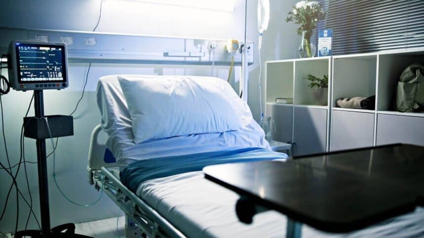 Empty Hospital bed