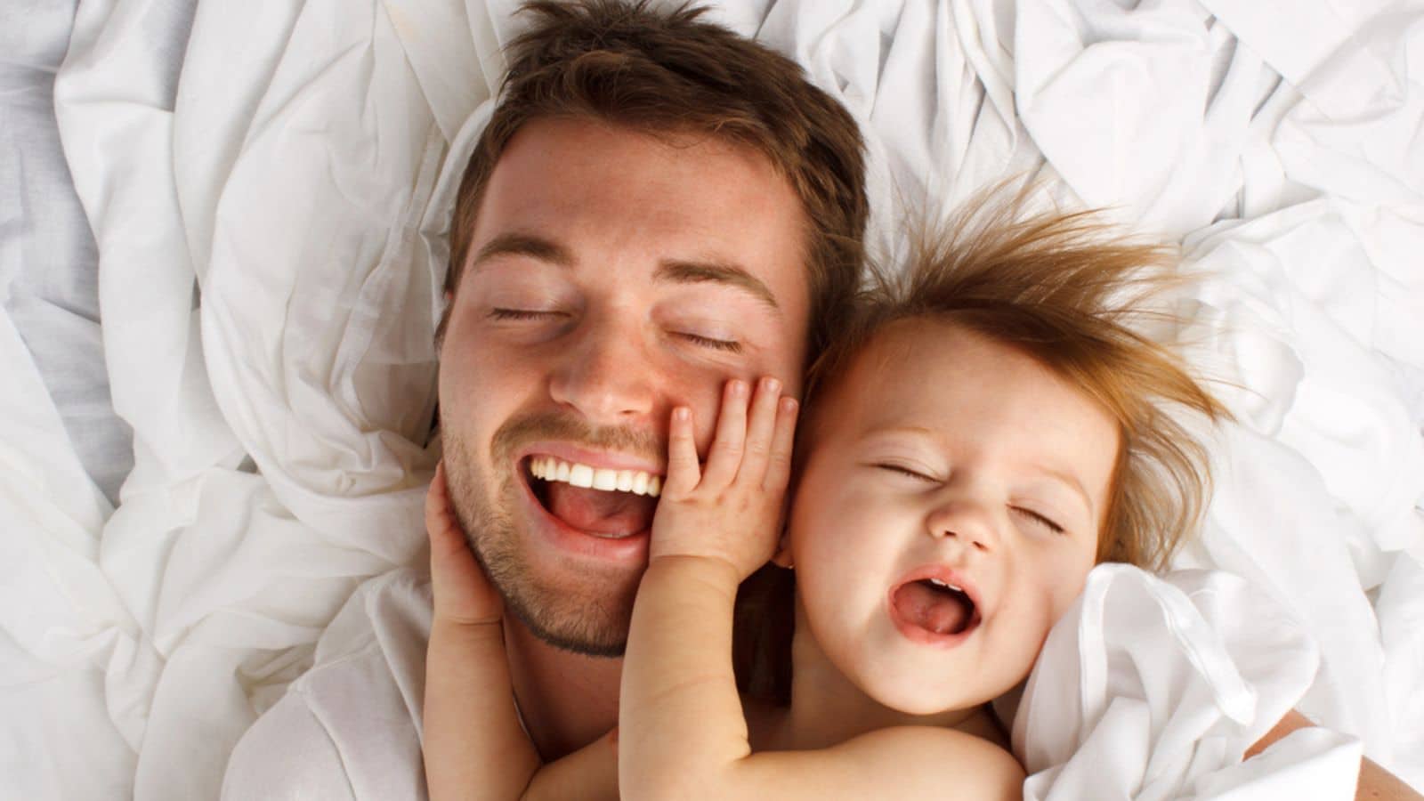 dad having a good time with his child