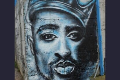 tupac graffiti