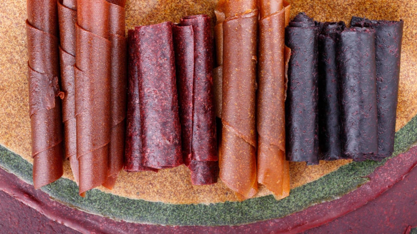 Fruit leather rolls