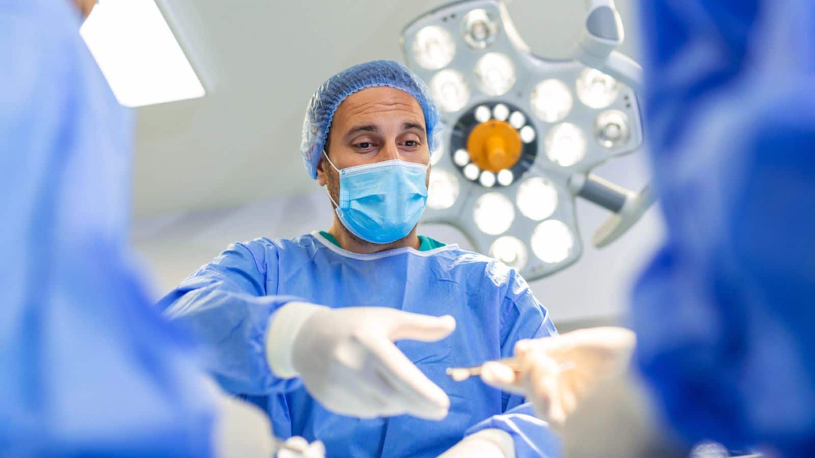 Low Angle Shot in the Operating Room