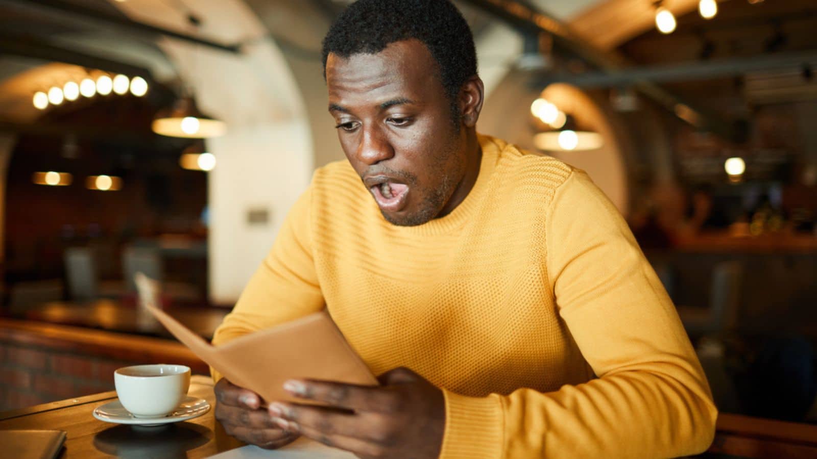 Man shocked at restaurant bill