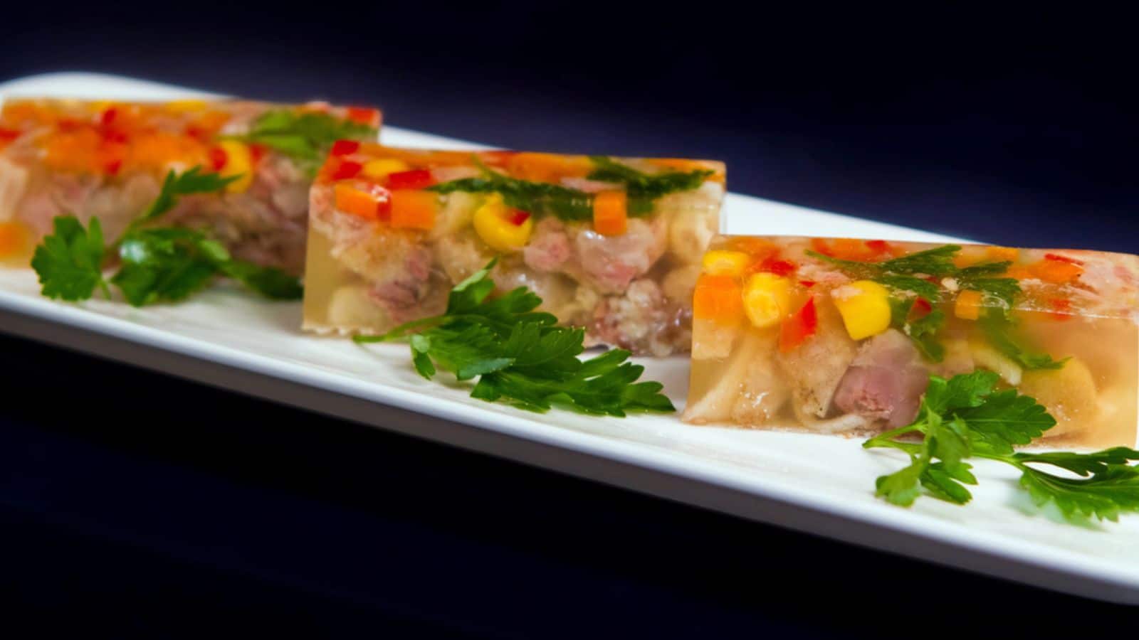 Meat and Vegetable Aspics