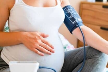 Pregnant blood pressure check