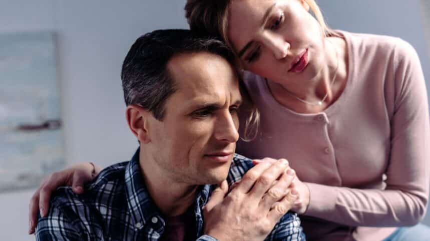 Sad couple