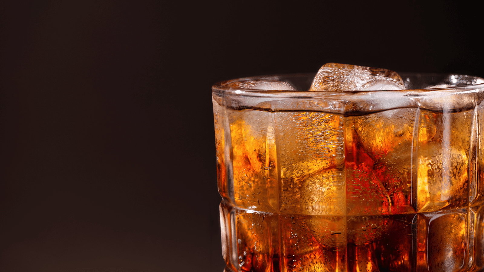 A glass of soda