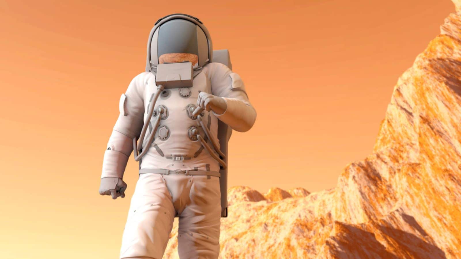 Astronaut on Mars