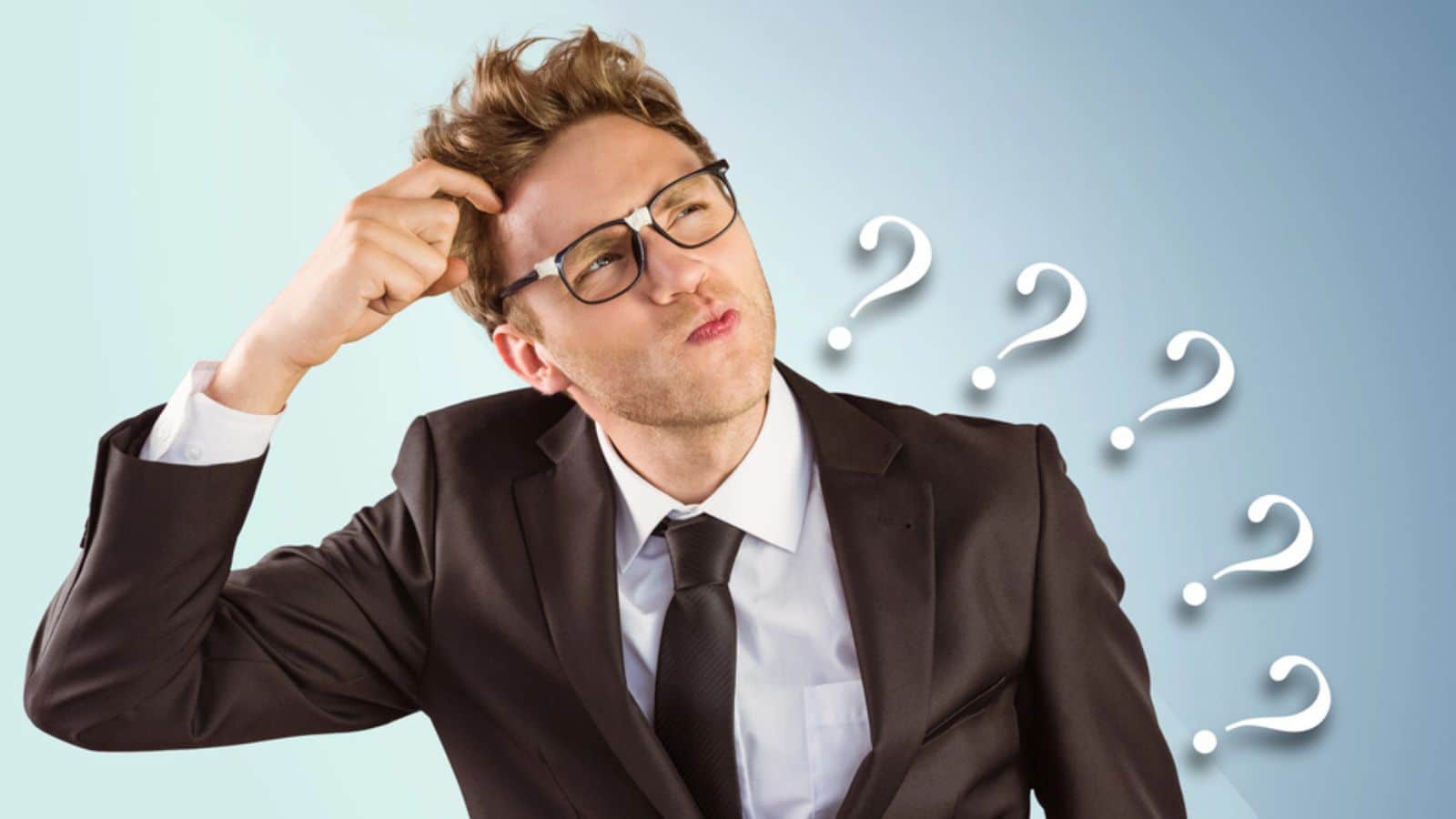 Man with questions