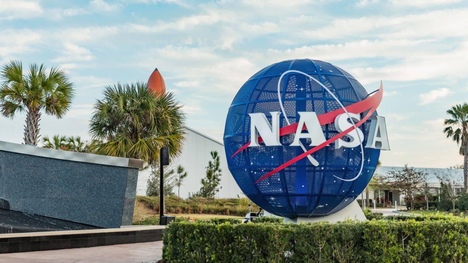 NASA logo at Kennedy Space Center