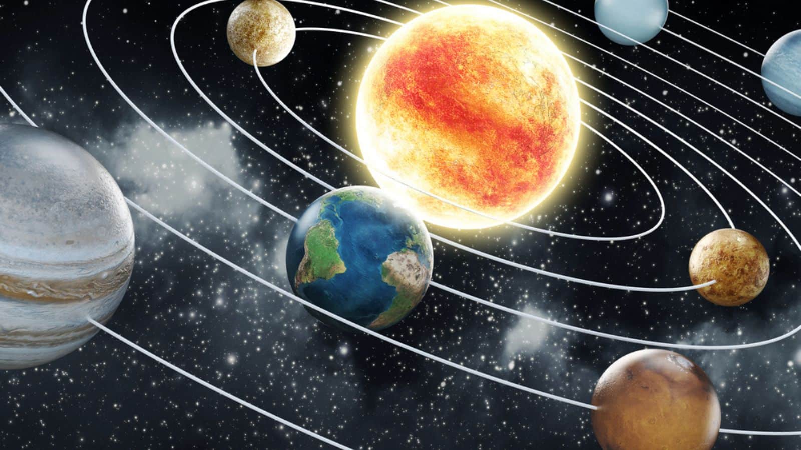Solar system illustration