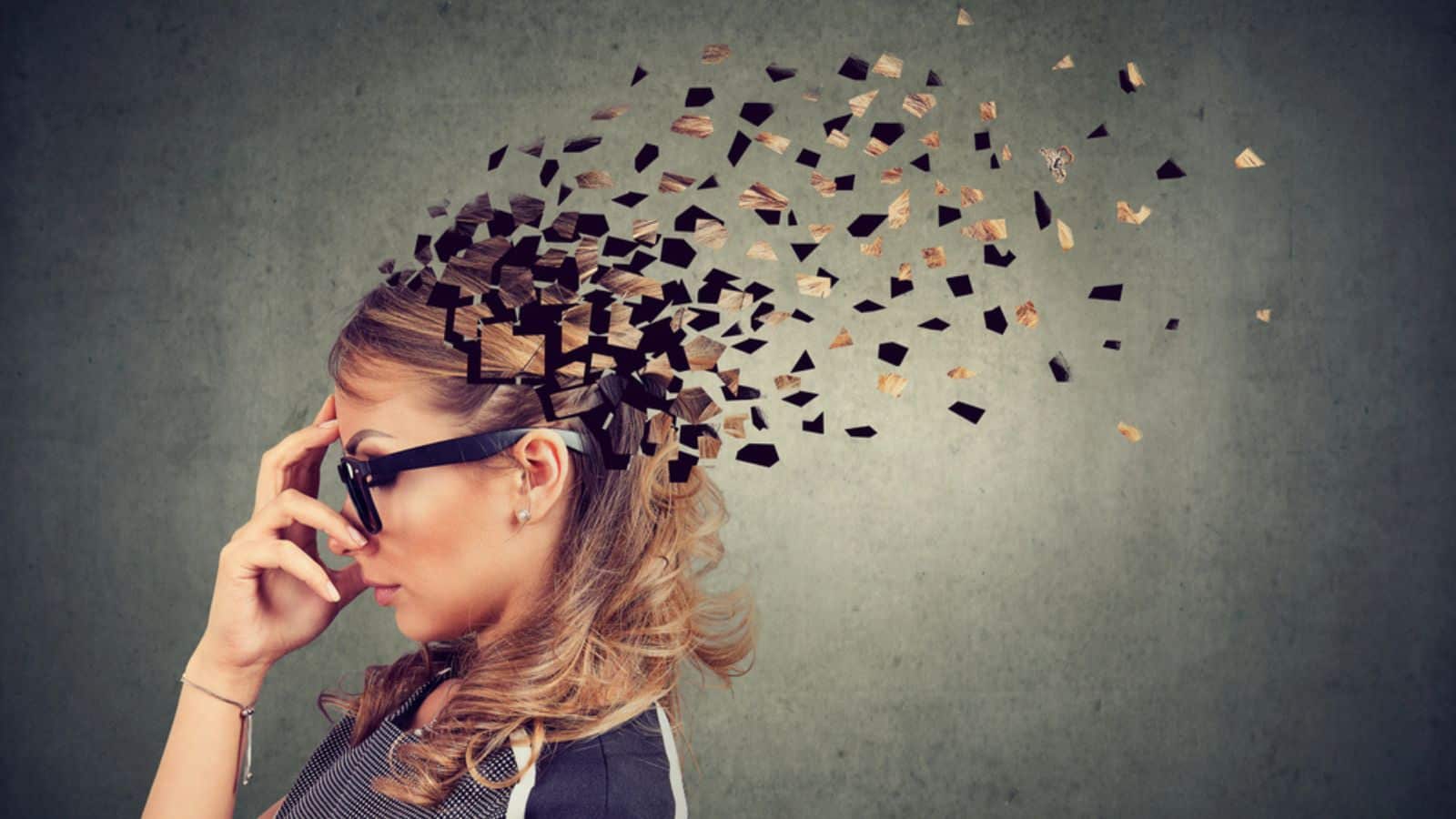 Woman, brain concept